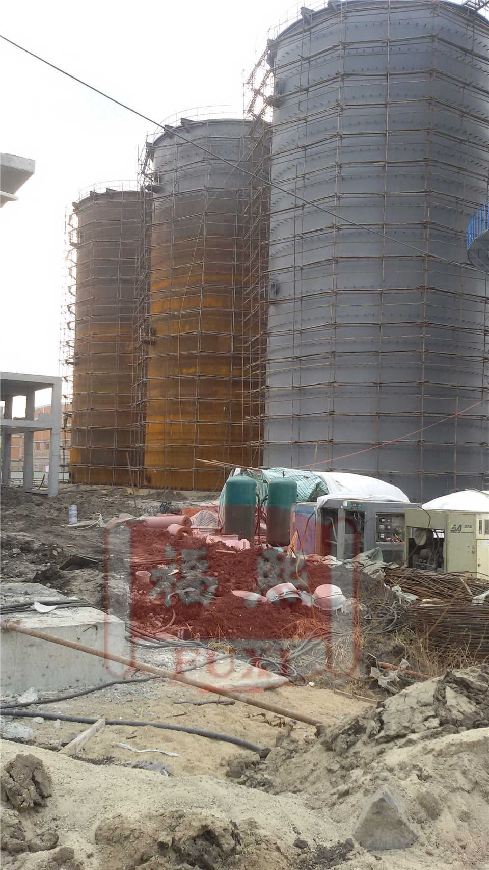 Antikorrosion Bau eines anaeroben Tanks in der russischen Papierfabrik